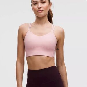 Lululemon - Like a Cloud Longline Bra - B/C Cup. Color Strawberry Milkshake
